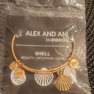 Alex and Ani Gold Shell Energy Bracelet